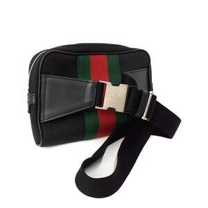Gucci Belt Crossbody Body Bum Black Sherry Bag Line